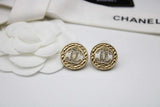 CH - CC Logo Crystal Circle Earrings