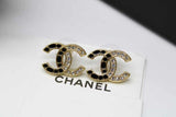 CH - CC Logo Crystal Stud Earrings