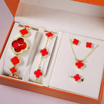 VCA Vintage Alhambra Necklace With Carnelian Stone