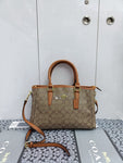 Signature Coated Canvas Tote Handbag