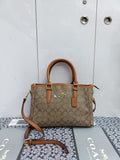 Signature Coated Canvas Tote Handbag