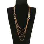 Gold Tone Layered Necklace
