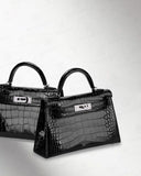 𝐇 Mini Kelly Crocodile & Alligator Bag 22cm