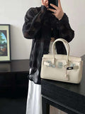 𝐇 Birkin Togo Leather Palladium Hardware Shoulder Bag