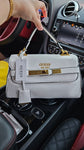 Guess Enisa Top Handle Flap Bag