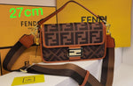 FNDI Jacquard Baguette Bag