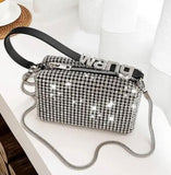 Heiress Pouch Bag In Crystal Mesh