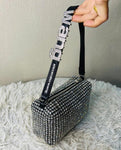 Heiress Pouch Bag In Crystal Mesh