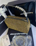 Heiress Pouch Bag In Crystal Mesh