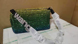 Heiress Pouch Bag In Crystal Mesh