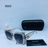 Square CC Gold Logo Sunglasses By Chanel