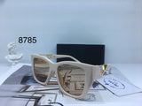 Symbole Square Gold Tone Sunglasses By Prada