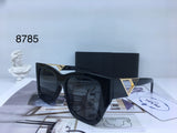 Symbole Square Gold Tone Sunglasses By Prada