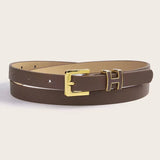 Leather Logo Belt By Hermes