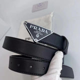 Saffiano Leather Belt By Prada