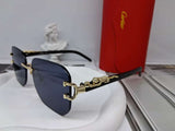 Square Leopard Sunglasses By Cartier