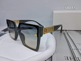 Square Gold-Tone Sunglasses By Dior