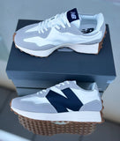 New Balance 327 Mesh & Suede Logo Sneakers