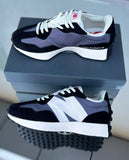 New Balance 327 Mesh & Suede Logo Sneakers