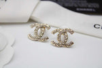 CH - CC Logo Crystal Stud Earrings