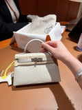 𝐇 Mini Kelly Crocodile & Alligator Bag 22cm