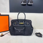 𝐇 Birkin Cargo Leather Canvas Bag