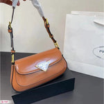 𝐏𝐑𝐃 Logo-Plaque Shoulder Bag