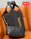 YSL ICARE Maxi Quilted Tote Bag With Pouch