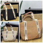 𝐂𝐇𝐋 Large Woody Beach Basket Bag